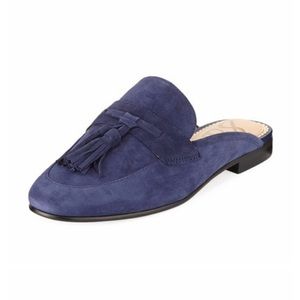 Sam Edelman Paris Suede Tassel Mules Size 6M